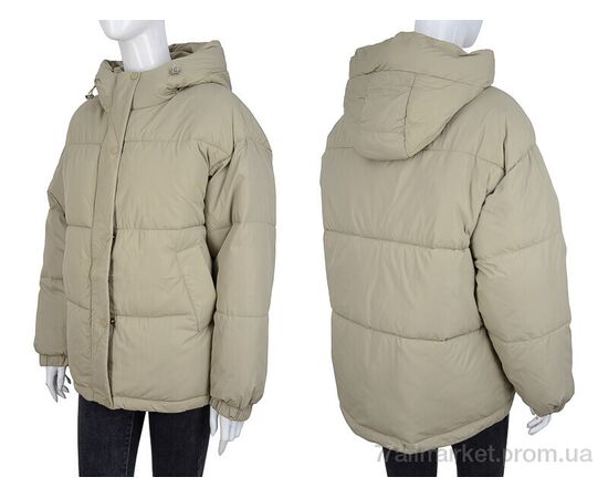 Фотография Куртка женская Зима 2875 khaki (4 шт. р.сетка M-2XL) "Hope" недорого оптом от прямого поставщика, изображение 3