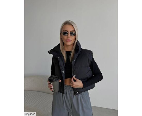 Жіночий весняний жилет плащівка р.42-44;46-48 (2кол.) "BEST FASHION" купити недорого від прямого постачальника, зображення 2