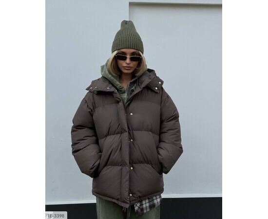 Фотография Капюшон на кнопках, снимается по необходимости р.42-46 "BEST FASHION" купить недорого от прямого поставщика, изображение 11