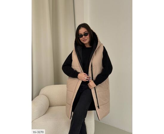 Двостороння (чорний + беж) р.42-44;46-48 "BEST FASHION" купити недорого від прямого постачальника, зображення 11