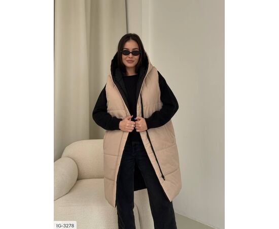 Двостороння (чорний + беж) р.42-44;46-48 "BEST FASHION" купити недорого від прямого постачальника, зображення 7