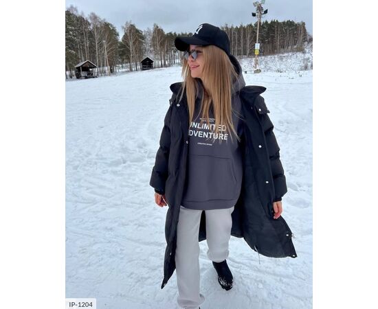 Фотография Капюшон на кнопках можно снять по необходимости р.48-52 "BEST FASHION" купить недорого от прямого поставщика, изображение 5