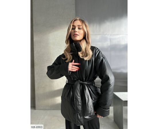 Куртка з екошкіри р.50-52;48-52 "BEST FASHION" купити недорого від прямого постачальника, зображення 7