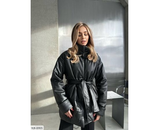 Куртка з екошкіри р.50-52;48-52 "BEST FASHION" купити недорого від прямого постачальника, зображення 6