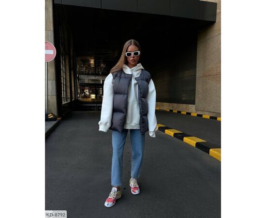 Жіночий весняний жилет плащівка р.42-44;46-48 (5кол.) "BEST FASHION" купити недорого від прямого постачальника, зображення 3