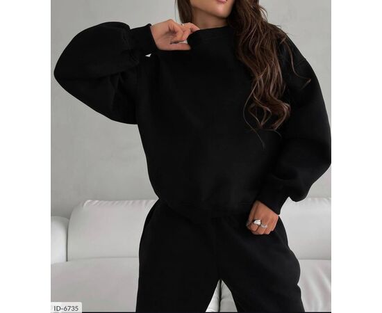 Жіночий спортивний костюм на флісі р.S-M;M-L (2кол.) "ANNVER" купити недорого від прямого постачальника, зображення 5