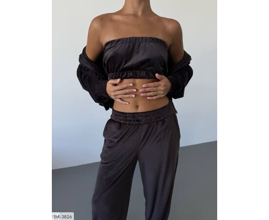 Жіночий трикотажний спортивний костюм р.42-44;46-48 (5кол.) "ANNABELLE" купити недорого від прямого постачальника, зображення 13