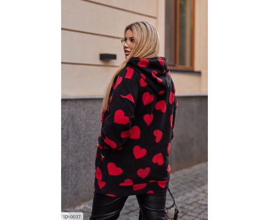 Жіноче худи великого розміру р.50-52;54-56;58-60;62-64 "LETTI" купити недорого від прямого постачальника, зображення 3