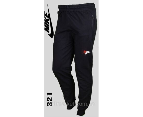 Фотография Спортивные штаны мужские на манжете NIKE размеры S-2XL (5цв) "REMAIN" недорого от прямого поставщика, изображение 2