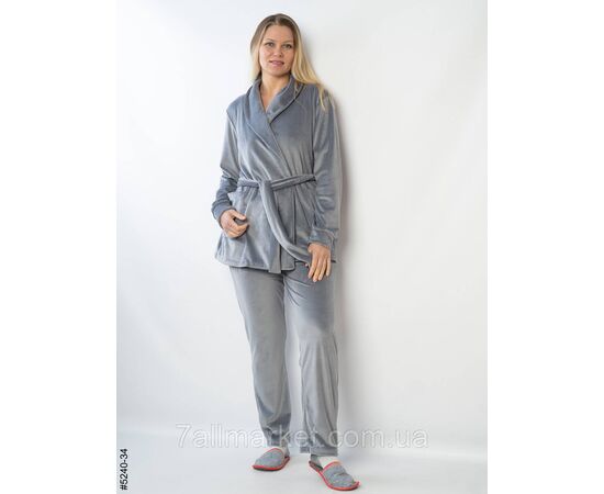 Костюм домашній жіночий велюр 42-44,46-48,50-52 (10кв) "NOWEMBER" недорого від прямого постачальника, зображення 8