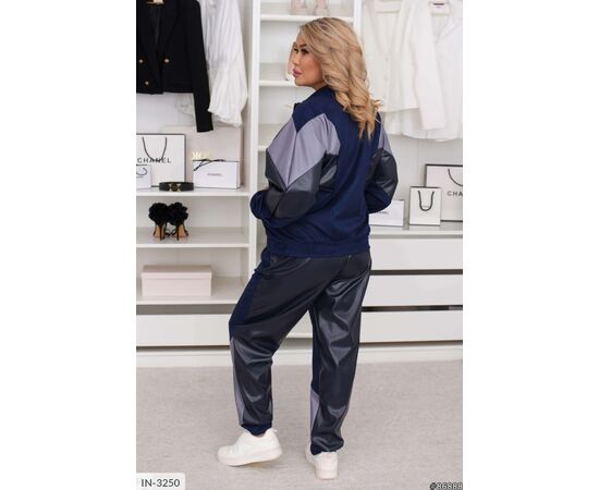 Фотография Женский костюм кофта с брюками на резнике большие размеры р.46-48;50-52;54-56;58-60;62-64 "VLADA" купить недорого от прямого поставщика, изображение 3