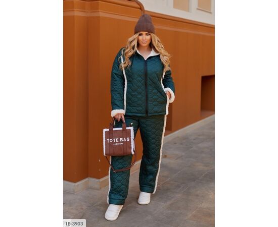 Жіночий прогулянковий костюм зі штанами великі розміри р.46-48;50-52;54-56;58-60;62-64 (4кол.) "LETTI" купити недорого від прямого постачальника, зображення 9