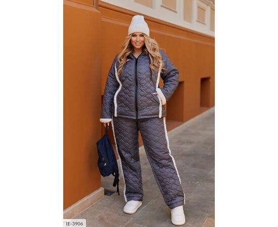 Жіночий прогулянковий костюм зі штанами великі розміри р.46-48;50-52;54-56;58-60;62-64 (4кол.) "LETTI" купити недорого від прямого постачальника, зображення 5