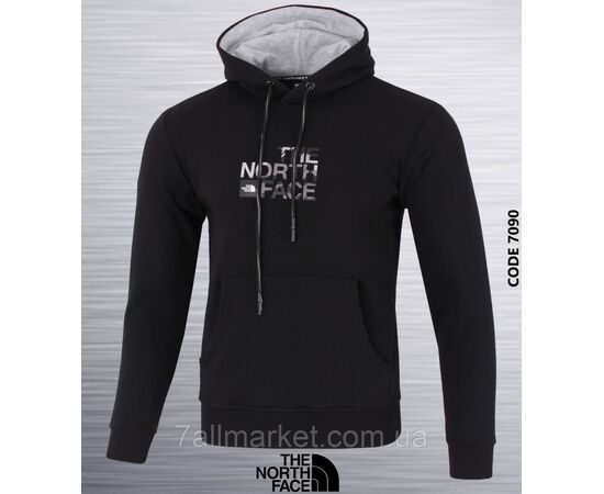 Фотография Батник-худи мужской на флисе Норт Фейс р-ры S-2XL (2цв) "REMAIN"  недорого от прямого поставщика, изображение 2