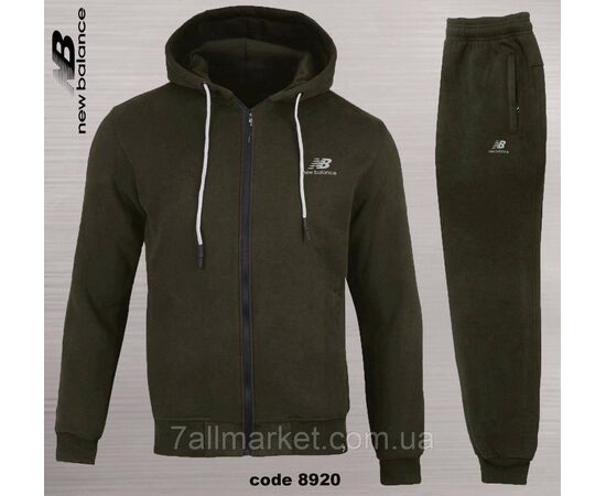 Спортивний чоловічий костюм на флісі NEW BALANCE розміри S-2XL (2кв) "REMAIN" недорого від прямого постачальника, зображення 2