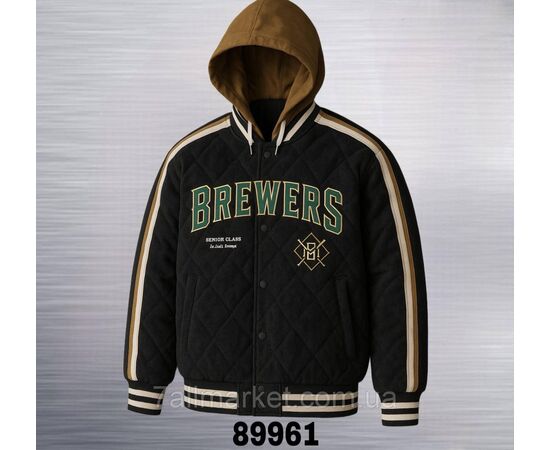 Куртка-бомбер чоловіча демісезонна вельветова р-ри M-3XL (3кв) "REMAIN" недорого від прямого постачальника, зображення 2