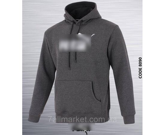 Фотография Батник-худи мужской на флисе Пума р-ры S-2XL (2цв) "REMAIN"  недорого от прямого поставщика, изображение 3
