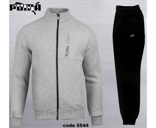 Спортивний чоловічий костюм на флісі PUMA батал розміри 2XL-6XL (4кв) "REMAIN" недорого від прямого постачальника, зображення 2