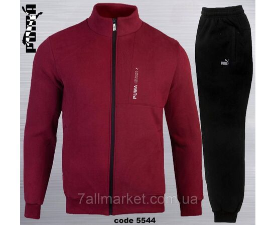 Спортивний чоловічий костюм на флісі PUMA батал розміри 2XL-6XL (4кв) "REMAIN" недорого від прямого постачальника, зображення 4