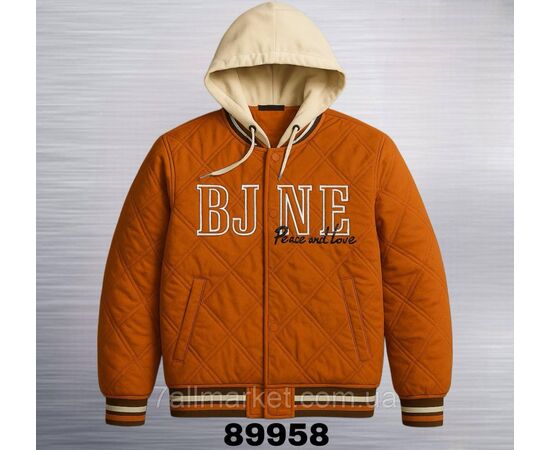 Фотография Куртка-бомбер мужская демисезонная с капюшоном р-ры 48-54  (4цв) "REMAIN" недорого от прямого поставщика, изображение 2