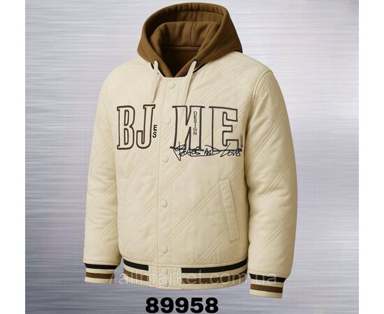 Фотография Куртка-бомбер мужская демисезонная с капюшоном р-ры 48-54  (4цв) "REMAIN" недорого от прямого поставщика, изображение 3