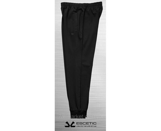Спортивні штани чоловічі на флісі з манжетами ESCETIC розміри M-3XL (3кв) "REMAIN" недорого від прямого постачальника, зображення 2