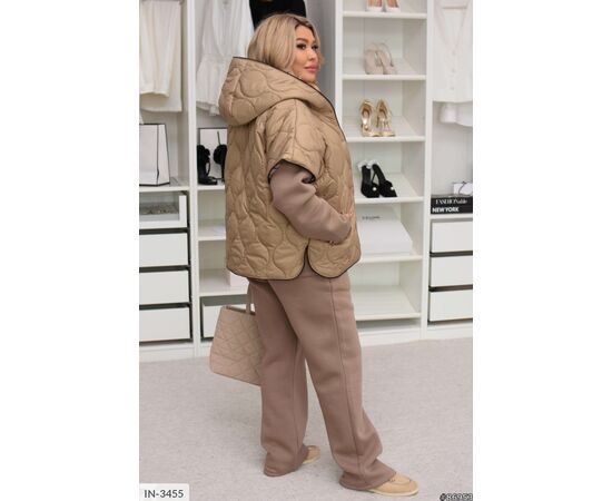 Фотография Женский костюм кофта с брюками на резнике большие размеры р.46-48;50-52;54-56;58-60 (4цв) "VLADA" купить недорого от прямого поставщика, изображение 5