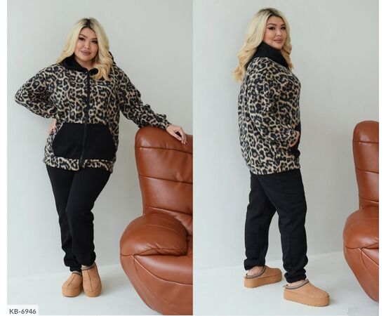 Жіночий прогулянковий костюм зі штанами великі розміри р.48-50;52-54;56-58;60-62 "VIKA" купити недорого від прямого постачальника, зображення 6