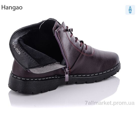 Фотография Ботинки женские стильные Весна/осень H202-5 бордо (8 пар р.37-42) "LR.Brother" недорого оптом от прямого поставщика, изображение 2