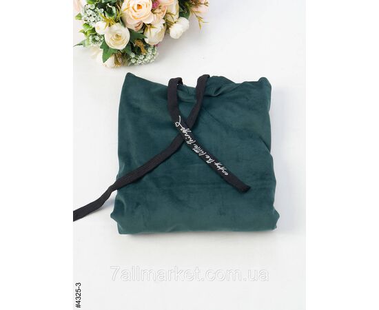 Фотография Худи женский велюр полубалталл (9цв) "NOWEMBER" недорого от прямого осанщика, изображение 9