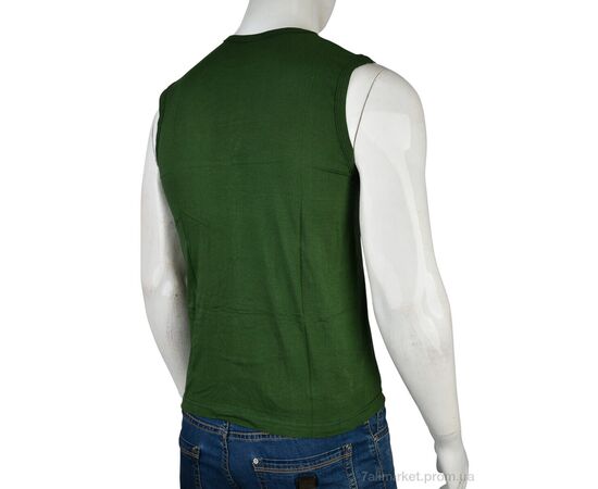 Майка чоловіча Весна/осінь K20 khaki (6 шт. р.сітка46-48) "Textile" недорого оптом від прямого постачальника, зображення 2