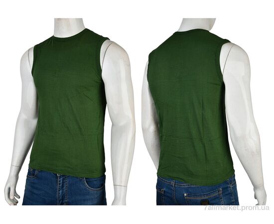 Майка чоловіча Весна/осінь K20 khaki (6 шт. р.сітка46-48) "Textile" недорого оптом від прямого постачальника, зображення 3