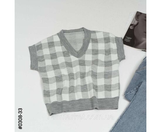 Фотография Жилет женский машинная вязка полубатал 46-50 | универсальный (4цв) "NOWEMBER" недорого от прямого поставщика, изображение 2