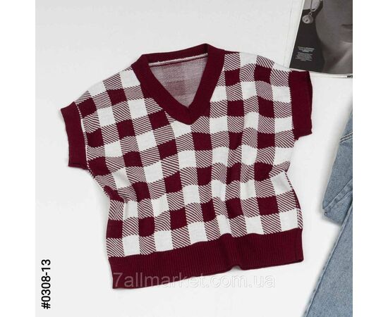 Фотография Жилет женский машинная вязка полубатал 46-50 | универсальный (4цв) "NOWEMBER" недорого от прямого поставщика, изображение 3