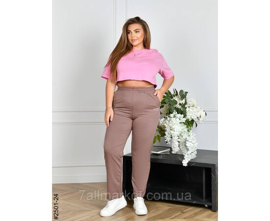 Фотография Спортивні штани жіночі двонитка батал 54,56,58,60 (6цв) "NOWEMBER" недорого от прямого поставщика, изображение 5