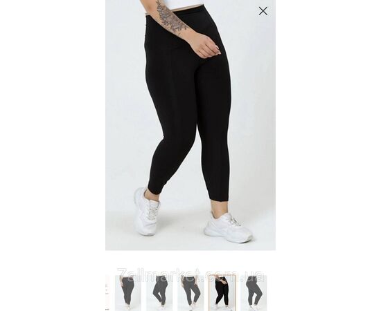 Фотография Лосины женские однотонные на меху р-ры 2XL-6XL  "MODY" купить недорого от прямого поставщика, изображение 3