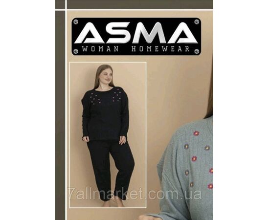 Піжама жіноча кашемірова розміри L-4XL (2 кв) "MODY" купити недорого від прямого постачальника, зображення 2