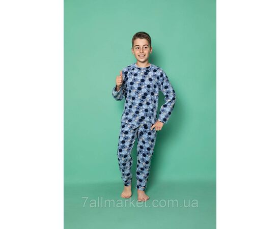 Фотография Пижама детская зимняя флисовая на мальчика 4-10 лет (2цв) "MODY" купить оптом в Одессе на 7 км, изображение 2
