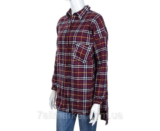 Сорочка жіноча байкова в клітинку розмір S-L (4кв) "MODY" купити недорого від прямого постачальника, зображення 2