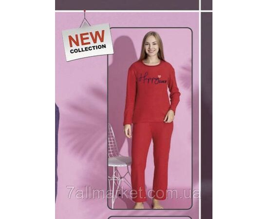 Фотография Пижама женская кашемировая размеры M-3XL (3цв) "MODY" купить недорого от прямого поставщика, изображение 3