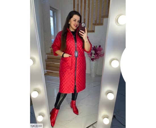 Фотография Куртка-пальто женская большого размера р.48;50;52;54;56;58;60;62;64;66;68 (4цв) "VLADA" купить недорого от прямого поставщика, изображение 3