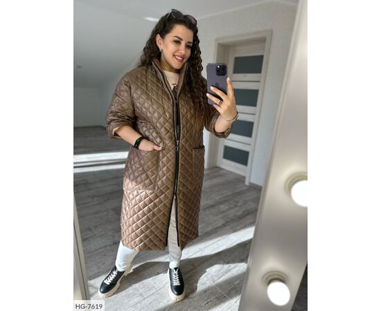 Жіноча куртка плащівка на синтепоні р.48;50;52;54;56;58;60;62;64;66;68 (4кол.) "VLADA" купити недорого від прямого постачальника, зображення 3