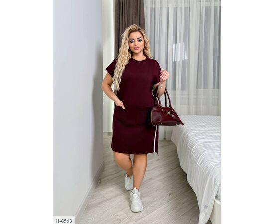 Фотография Женское платье с карманами р.46-48;50-52;54-56;58-60 (6цв) "VLADA" купить недорого от прямого поставщика, изображение 4