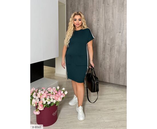 Фотография Женское платье с карманами р.46-48;50-52;54-56;58-60 (6цв) "VLADA" купить недорого от прямого поставщика, изображение 2