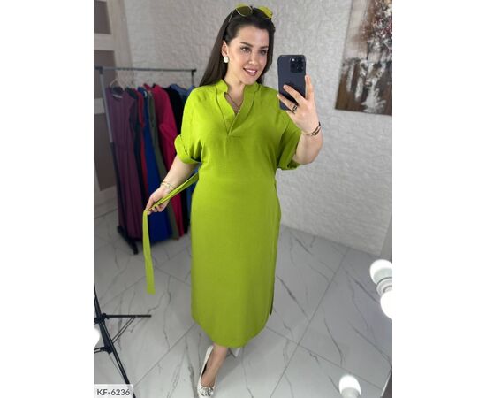 Фотография Женское платье БАТАЛ р.46-48;50-52;54-56;58-60;62-64 (5цв) "VLADA" купить недорого от прямого поставщика, изображение 5