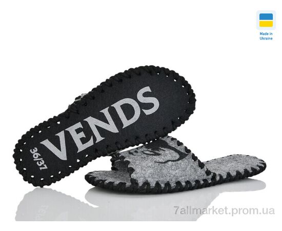 Фотография Тапки женские для дома Весна/осень 262W сірий (9 пар р.36-41) "Active" недорого оптом от прямого поставщика, изображение 3