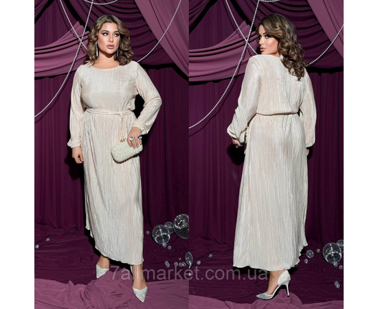 Фотография Платье женское шелк плиссе р-ры 46-60 "LADA" купить недорого от прямого поставщика, изображение 2