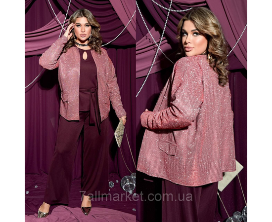 Фотография Пиджак женский люрексовый 46-60 "LADA" недорого от прямого поставщика, изображение 2