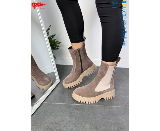 Фотография Ботинки женские стильные зима 109 кофе з. (6 пар р.36-40) "ARTO" недорого оптом от прямого поставщика, изображение 2