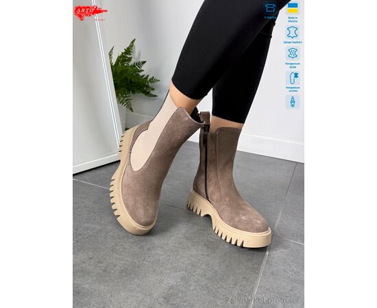 Фотография Ботинки женские стильные зима 109 кофе з. (6 пар р.36-40) "ARTO" недорого оптом от прямого поставщика, изображение 3